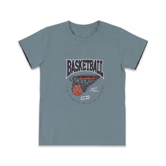 BOYS S/S T-SHIRT ROUND NECK C-GREEN IR 8-9 YEAR A7808 Default Title - MamasJan KidsWear