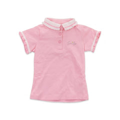 GIRLS S/S KNIT BLOUSE PINK IRS-26 18-24M S003 Default Title - MamasJan KidsWear