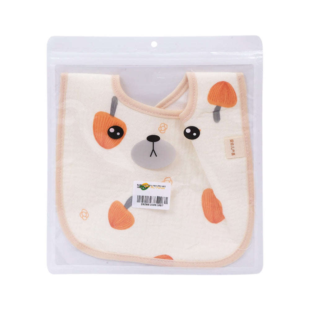 BABY COTTON PRINTED BIB IRS-26 009 Default Title - MamasJan KidsWear