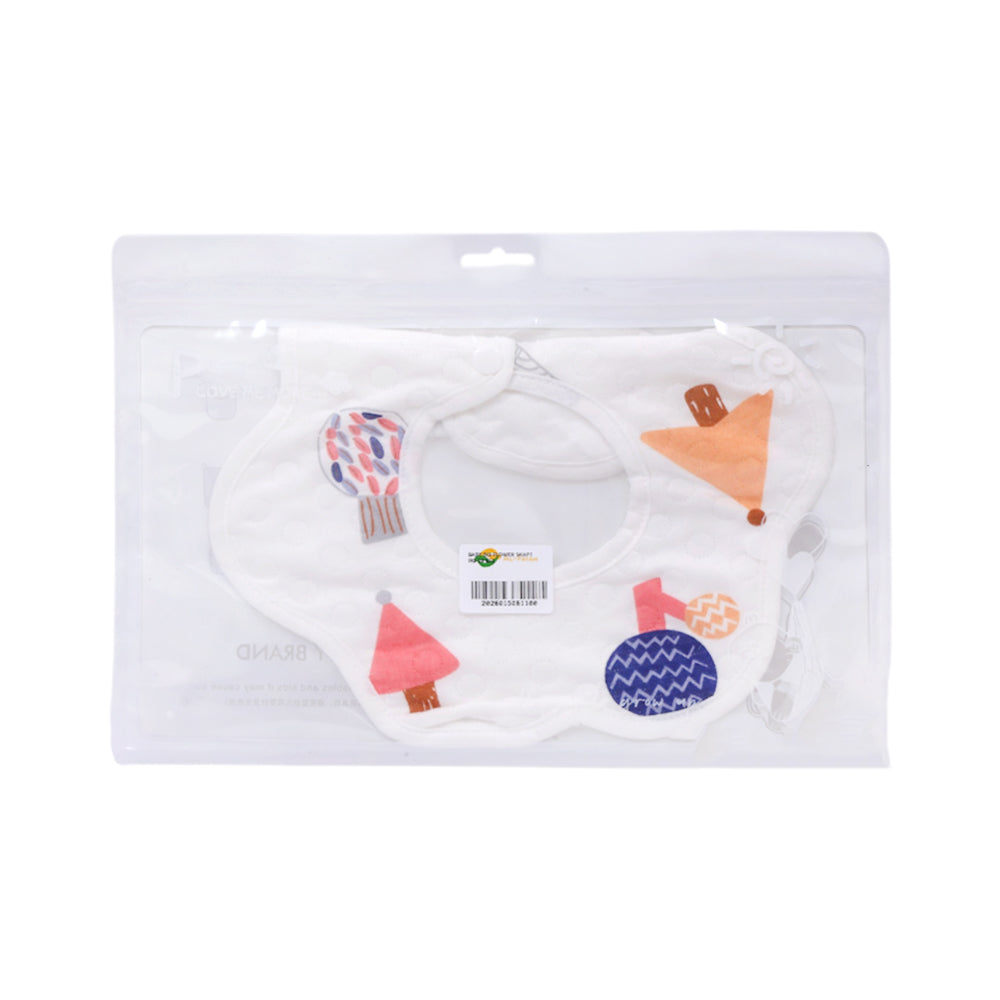 BABY BIB FLOWER SHAPE IRS-26 012 Default Title - MamasJan KidsWear