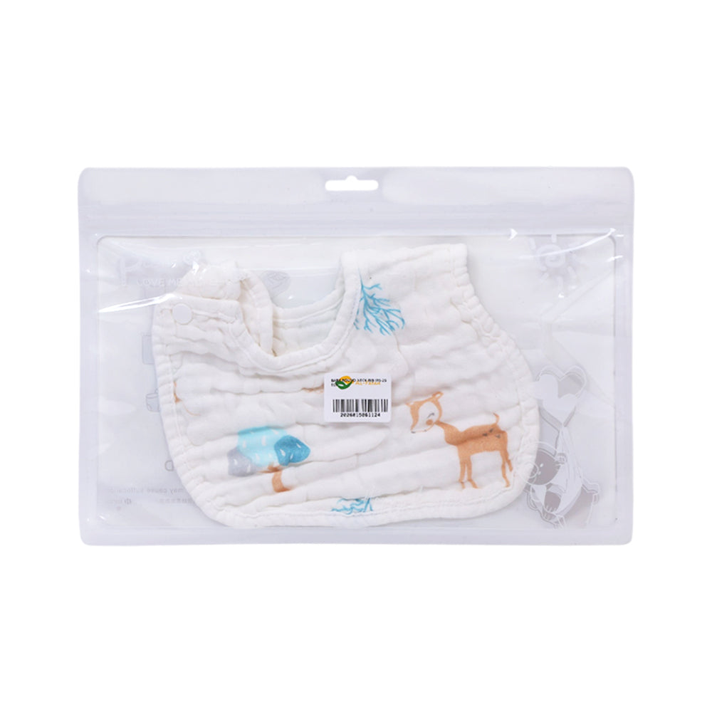 BABY ROUND NECK BIB IRS-26 015 Default Title - MamasJan KidsWear