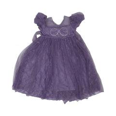GIRLS S/S FANCY FROCK MUAVE IR-26 4-5 YEAR 32061 Default Title - MamasJan KidsWear