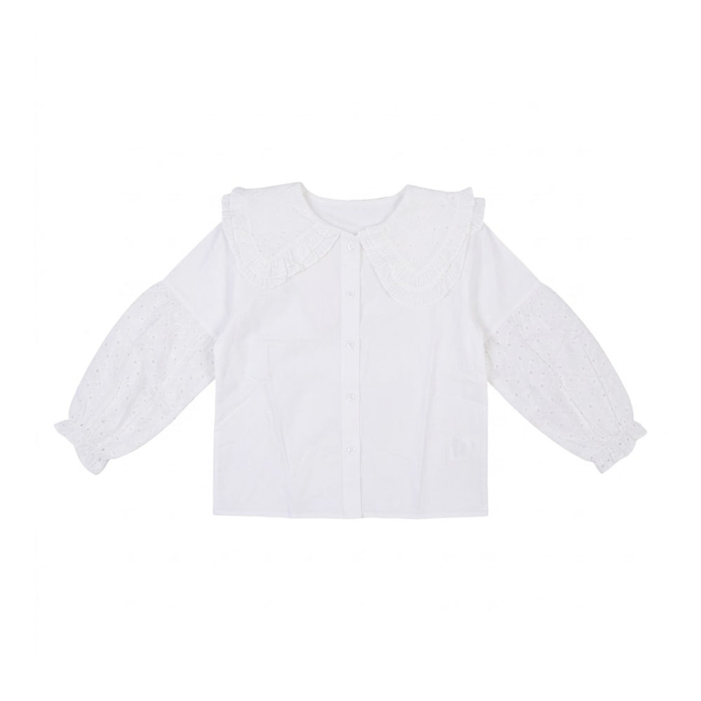 GIRLS S/L COTTON CHICKEN BLOUSE IR-26 6-7 YEAR 2261 Default Title - MamasJan KidsWear