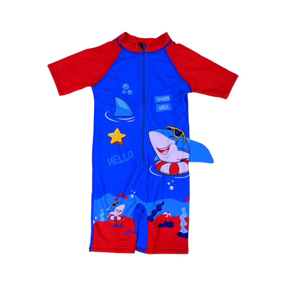 BOYS 2PC SWIMMING COSTUME MULTI IRS-26 8-9 YEAR 01-03 Default Title - MamasJan KidsWear