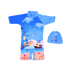 BOYS 2PC SWIMMING COSTUME MULTI IRS-26 4-5 YEAR 06 Default Title - MamasJan KidsWear