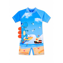 BOYS 2PC SWIMMING COSTUME MULTI IRS-26 6-7 YEAR 06 Default Title - MamasJan KidsWear