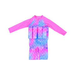 GIRLS L/S 2PC SWIMMING COSTUME PADDED IRS-26 5-6 YEAR 16 Default Title - MamasJan KidsWear