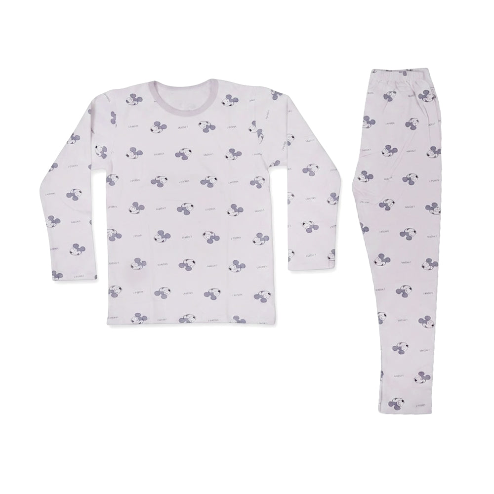 BOYS L/S 2PC L/S SLEEPING SUIT L-GRAY 7-8YEAR ZHS-26 7286 I. Default Title - MamasJan KidsWear