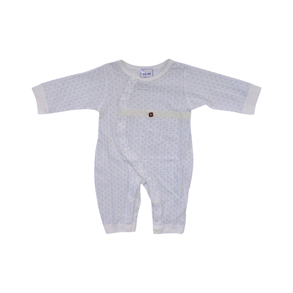 GIRLS L/S PRINTED ROMPER GREY N.B ZHS-26 67204 A/G Default Title - MamasJan KidsWear