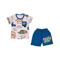 BOYS S/S 2PC KNICKER SUIT 12-18M OFF WHITE PRINT NO-50 IR-26 Default Title - MamasJan KidsWear