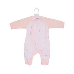 GIRLS L/S PRINTED ROMPER L/W L-PEACH N.B ZHS-26 001 W.G Default Title - MamasJan KidsWear