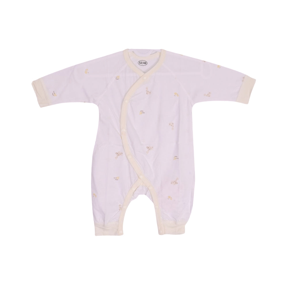 GIRLS L/S PRINTED ROMPER L/W LEMON N.B ZHS-26 001 W.G Default Title - MamasJan KidsWear