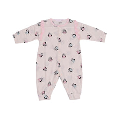 GIRLS L/S PRINTED ROMPER L/W OFF WHITE 6-9M ZHS-26 10 W.G Default Title - MamasJan KidsWear
