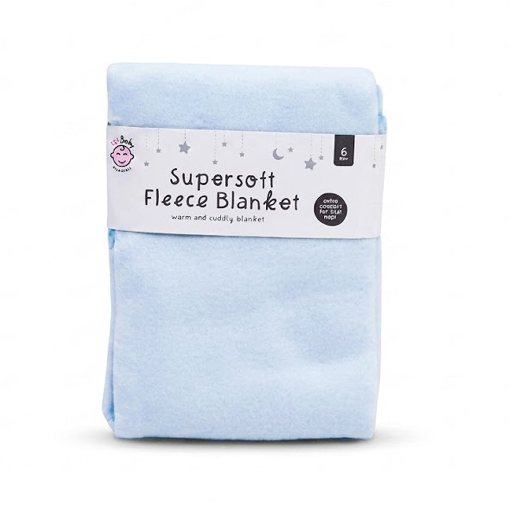 BABY SUPERSOFT FLEECE WRAPPING SHEET SKY BLUE ZS-26 Default Title - MamasJan KidsWear