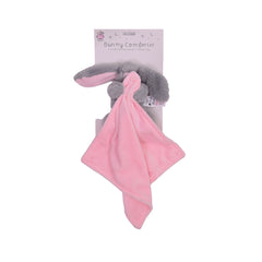 BABY SUPERSOFT FLEECE PINK NAPKIN WITH BUNNY ZS-26 123 Default Title - MamasJan KidsWear