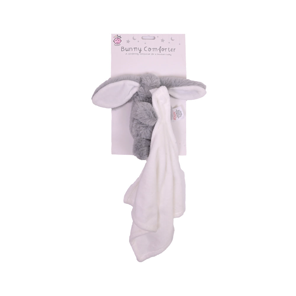 BABY SUPERSOFT FLEECE WHITE NAPKIN WITH BUNNY ZS-26 123 Default Title - MamasJan KidsWear