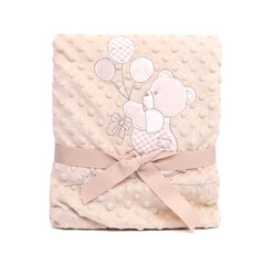 BABY FLEECE WRAPPING SHAWL SKIN IR XYBL02 MS-22 Default Title - MamasJan KidsWear
