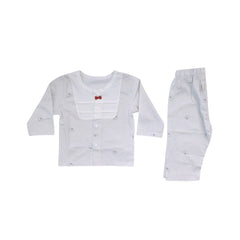 BOYS L/S 2PC L/W PAJAMA SUIT GRAY PRINTED 0-3 ZHS-26 9165 I. Default Title - MamasJan KidsWear