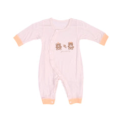 BOYS L/S L/W ROMPER CREAM/YELLOW N.B ZHS-26 9266 I.G Default Title - MamasJan KidsWear