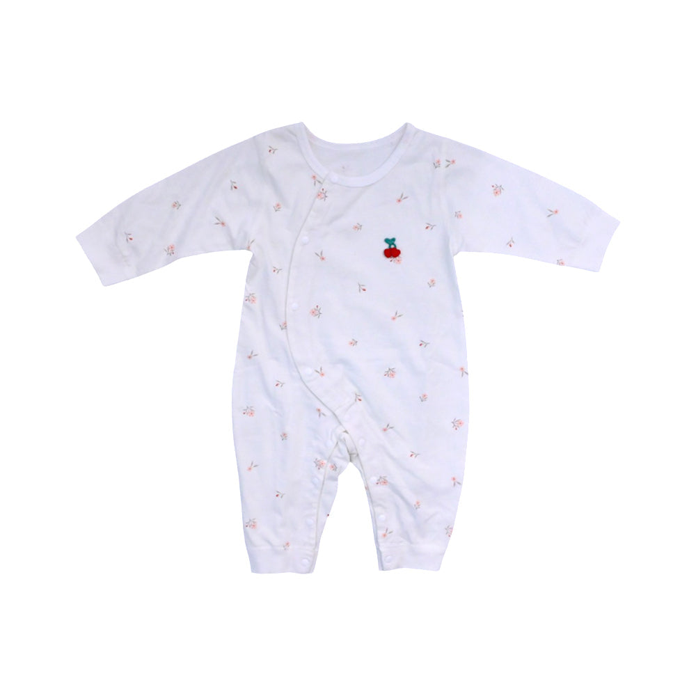 GIRLS L/S L/W ROMPER OFFWHITE 0-3 ZHS-26 9266 I.G Default Title - MamasJan KidsWear