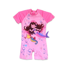 GIRLS 2PC SWIMMING COSTUME PINK 2-3YEAR NO-2 THAI-26 Default Title - MamasJan KidsWear