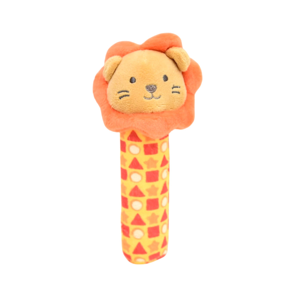 KIDS STUFF RATTLE ORANGE LION MDW-23 CHI SNTY41-7 Default Title - MamasJan Toys