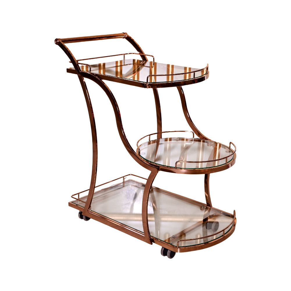 TEA TROLLEY IR A8 A+B ROSE GOLD Default Title - MamasJan Household