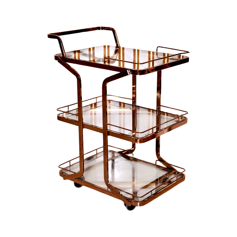 TEA TROLLEY IR D626 A+B ROSE GOLD Default Title - MamasJan Household