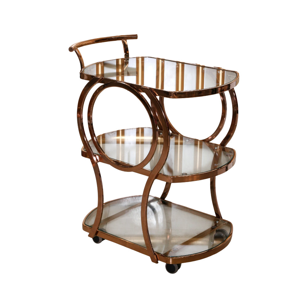 TEA TROLLEY IR D818 A+B ROSE GOLD Default Title - MamasJan Household