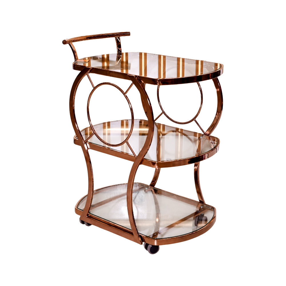 TEA TROLLEY IR D819 A+B ROSE GOLD Default Title - MamasJan Household