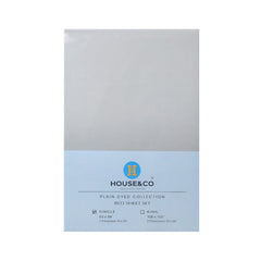 H&C BED SHEET SINGLE AQUA POLY COTTON 63X94 TC-144 Default Title - MamasJan Household