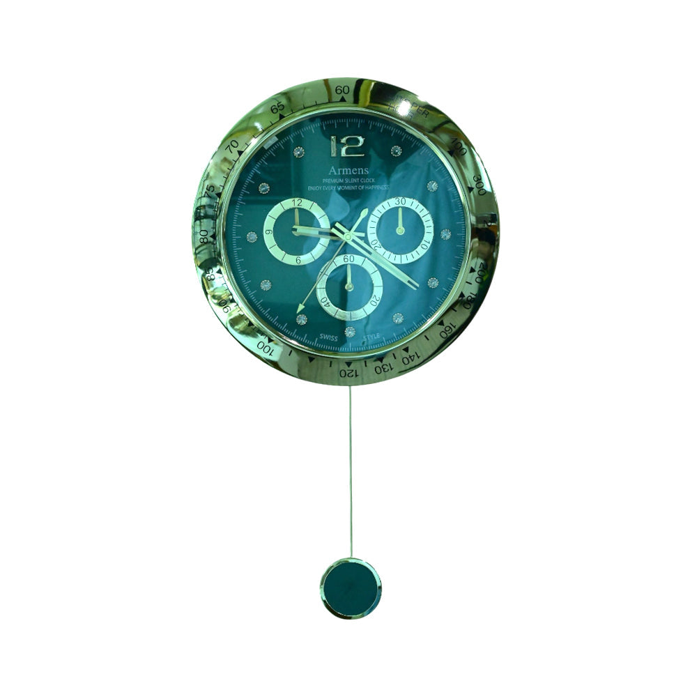 WALL CLOCK IR601-0116BH Default Title - MamasJan Household