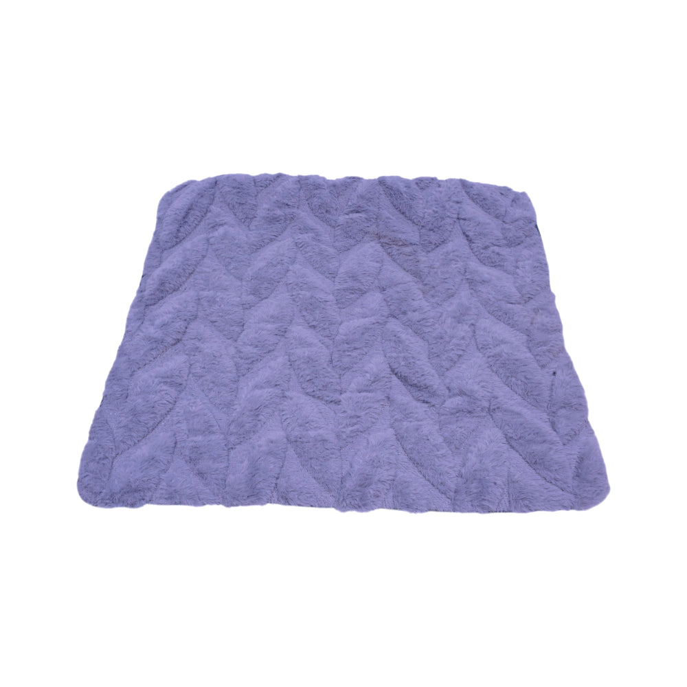 TH CUSHION COVER LEAVE FUR GREY Default Title - MamasJan Household