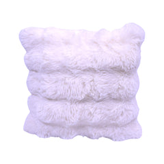 TH CUSHION COVER SQUARE FUR OFF WHITE Default Title - MamasJan Household