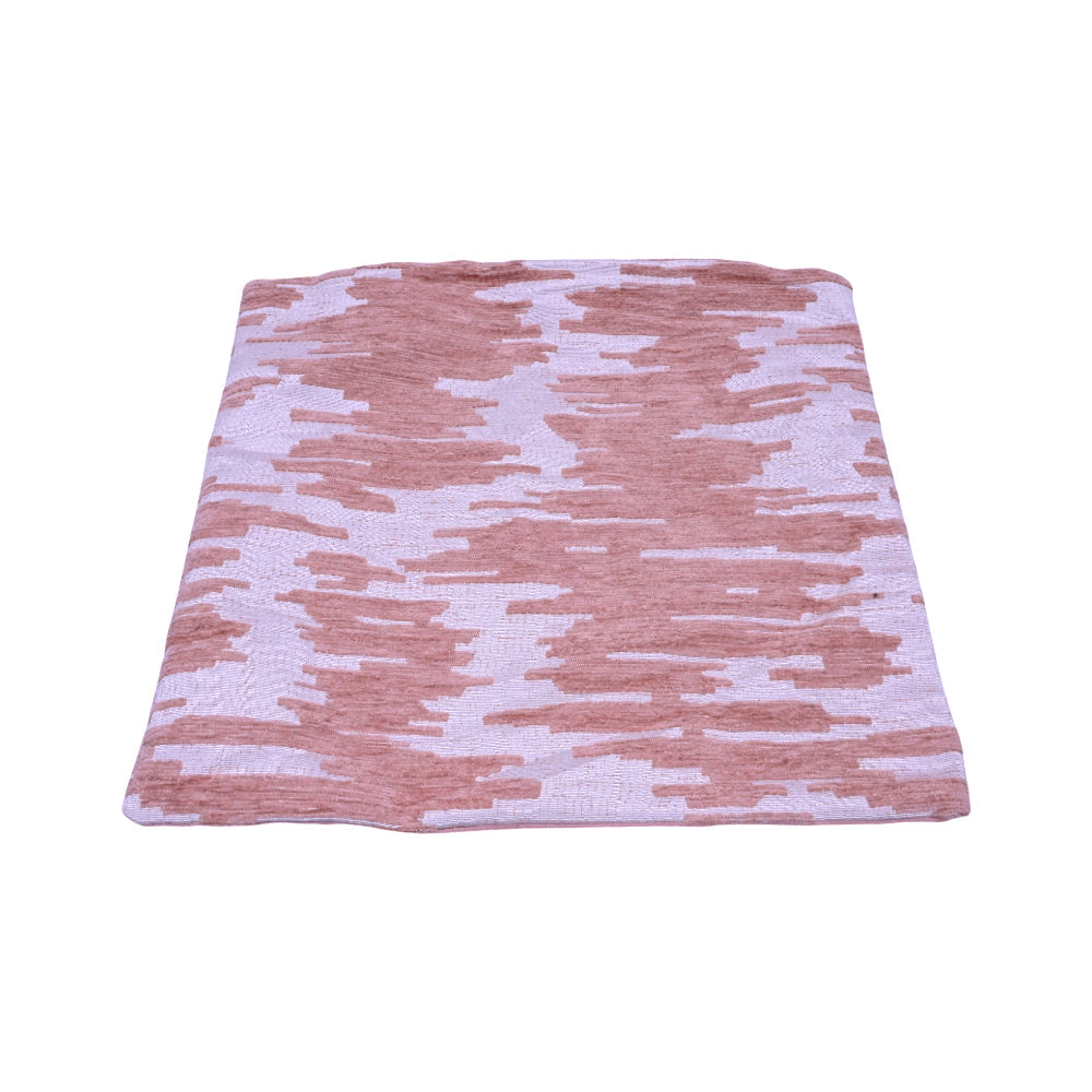 TH CUSHION COVER VELVET JACQUARD PATTERN TEA PINK Default Title - MamasJan Household