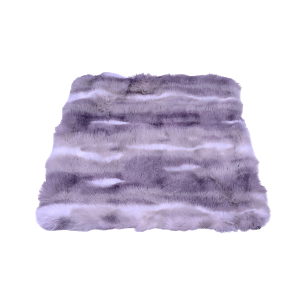 TH CUSHION COVER TIE& DYE FAUX FUR GREY Default Title - MamasJan Household