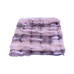 TH CUSHION COVER TIE& DYE FAUX FUR L GREY Default Title - MamasJan Household