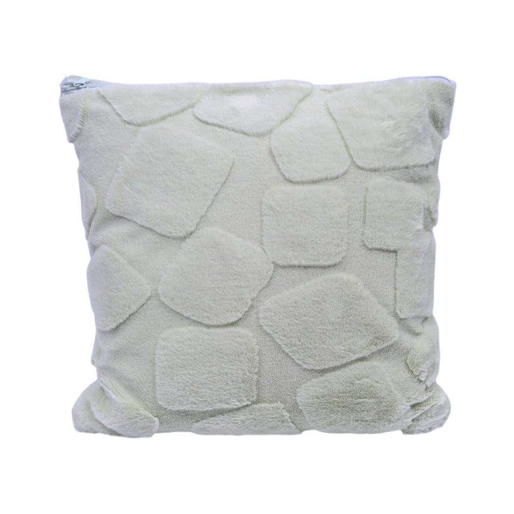 TH CUSHION COVER STONE EMB PLUSH MINT Default Title - MamasJan Household