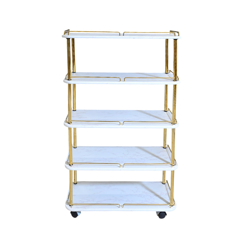 MULTIPAL USE 5 STEP RACK SR5 WHITE MARBLE E-02 Default Title - MamasJan Household