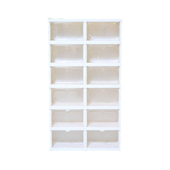 DOUBLE ROW 6 LAYER SHOE RACK PLASTIC IR SH-3 Default Title - MamasJan Household