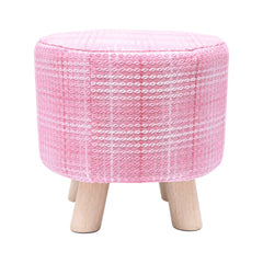 FUR STOOL PINK IR 36073-13 Default Title - MamasJan Household