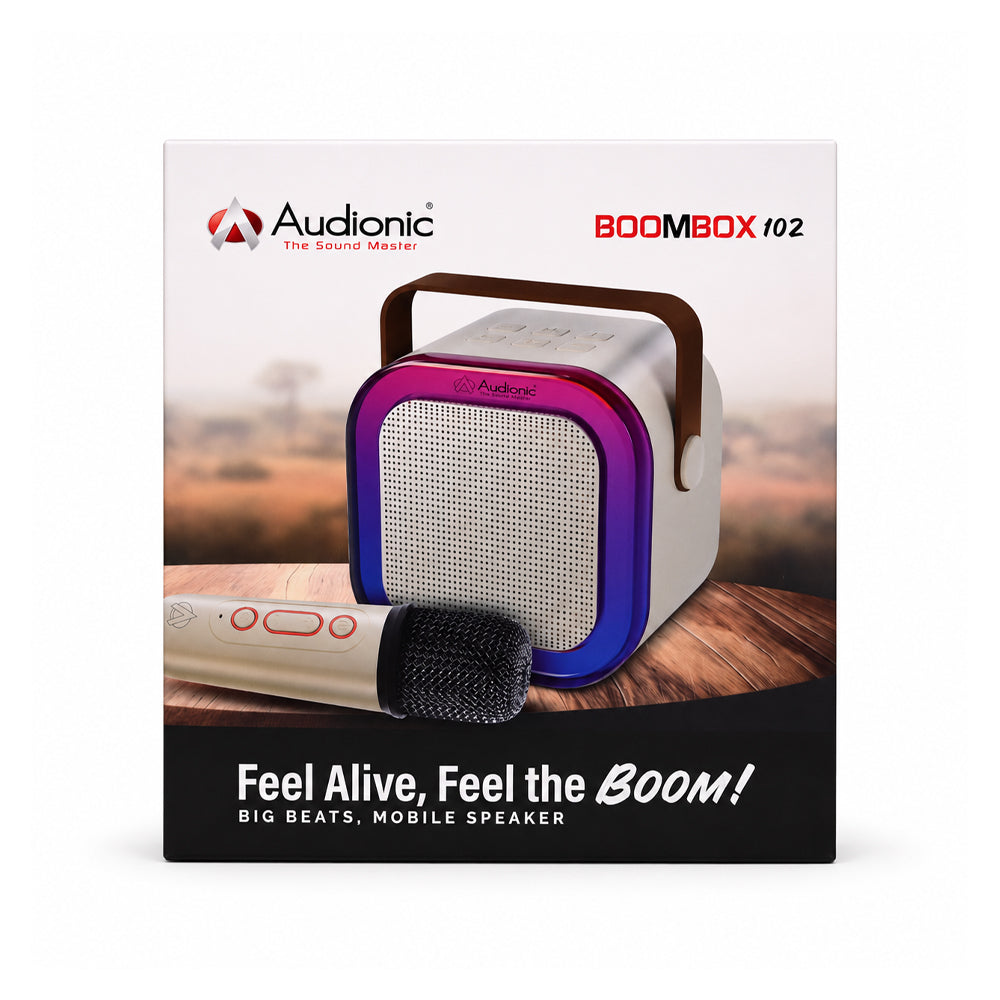 AUDIONIC BOOM BOX 102 PEARL WHITE Default Title - MamasJan Electronics