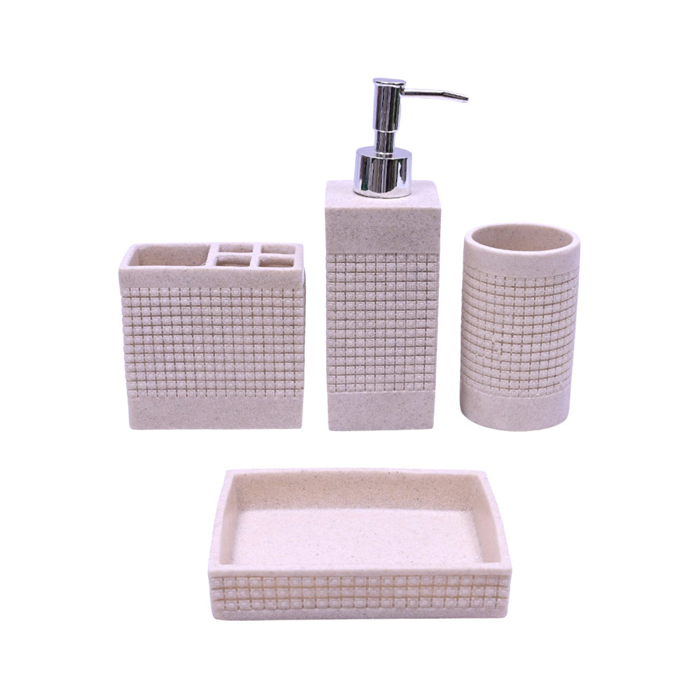 BATH ROOM SET 4PCS SMS-910 Default Title - MamasJan Decoration