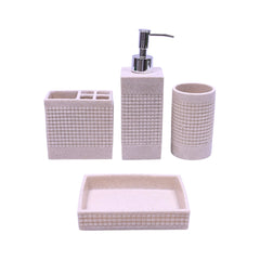 BATH ROOM SET 4PCS SMS-910 Default Title - MamasJan Decoration