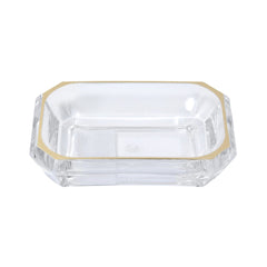 SOAP DISH ACRYLIC SQUARE GOLDEN 6812-LG Default Title - MamasJan Décor