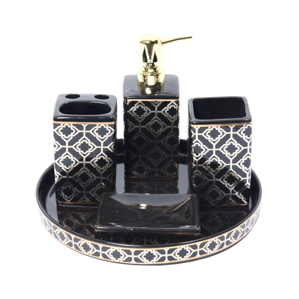 BATH ROOM SET 5PC HZ-034-1 H.F Default Title - MamasJan Décor