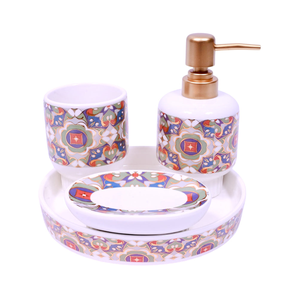 BATH ROOM SET 4PC C037 H.F Default Title - MamasJan Decoration