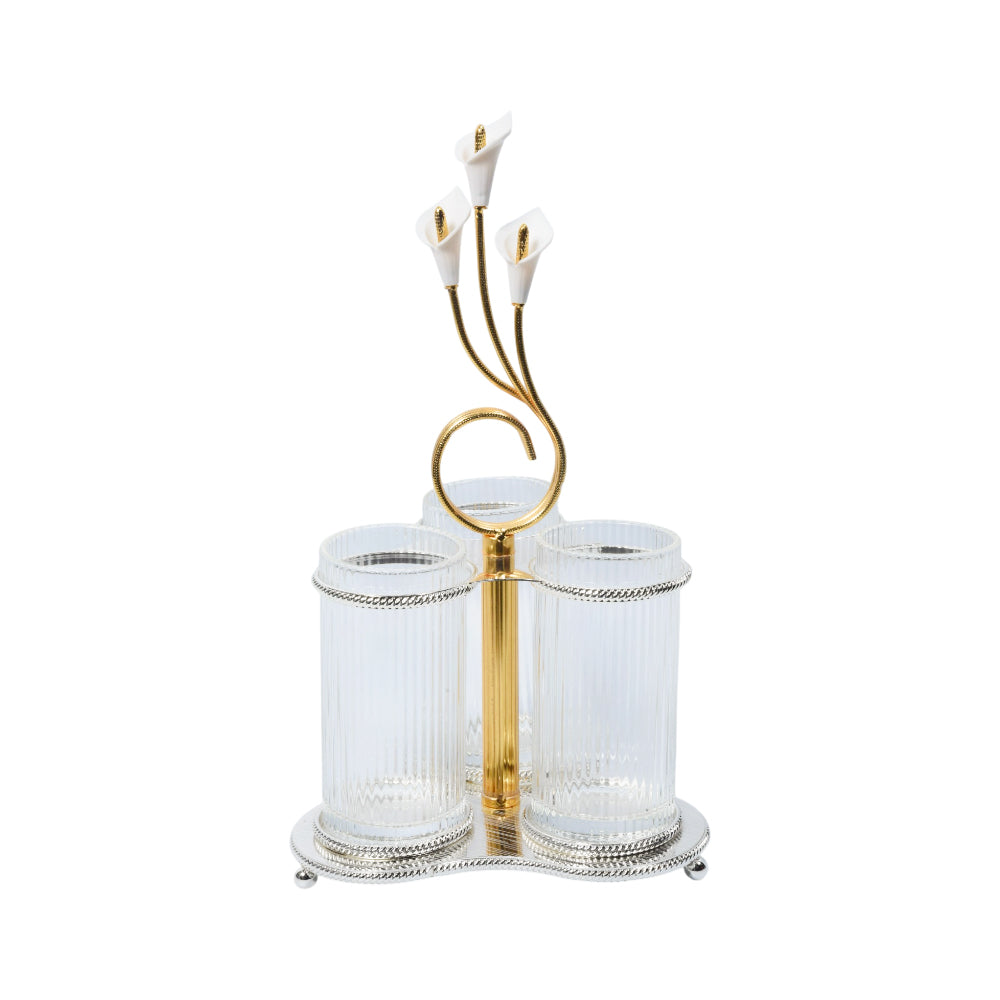 SPOON STAND SILVER 46013-3 A.Z Default Title - MamasJan Décor