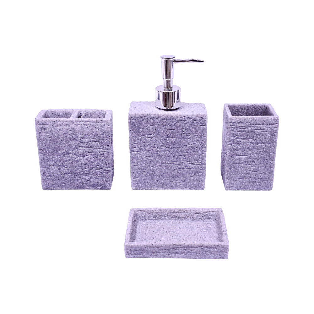 BATH ROOM SET 4PCS SMS-874 Default Title - MamasJan Decoration