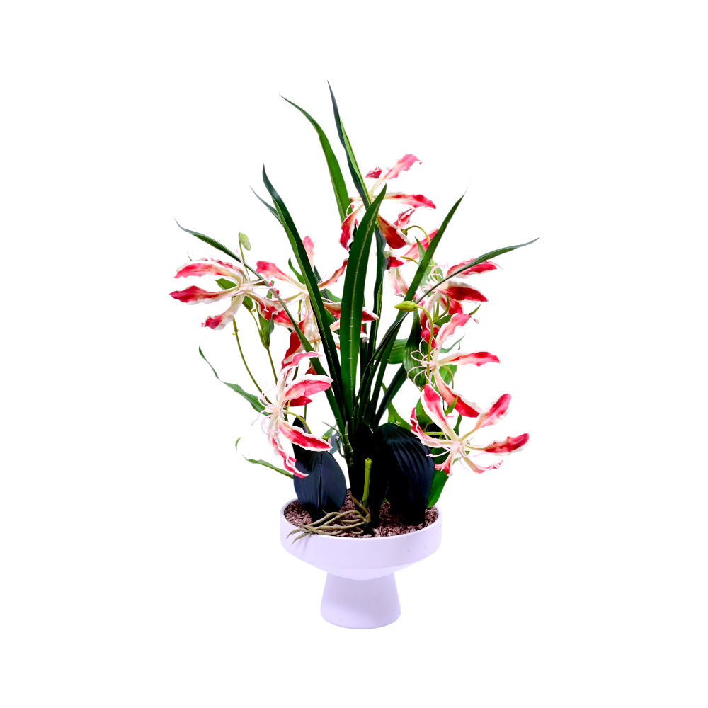 TABLE PLANT WITH POT 2750-14L I.M Default Title - MamasJan Decoration
